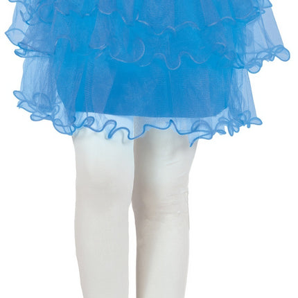 Tutú Azul Niña Volantes 30cm