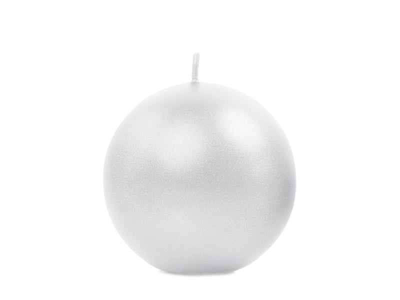 Bola Velas Perla Metálica 6cm 10pcs