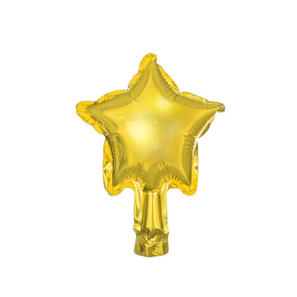 Globo de Helio Estrella Oro Vacío 12cm 25pcs