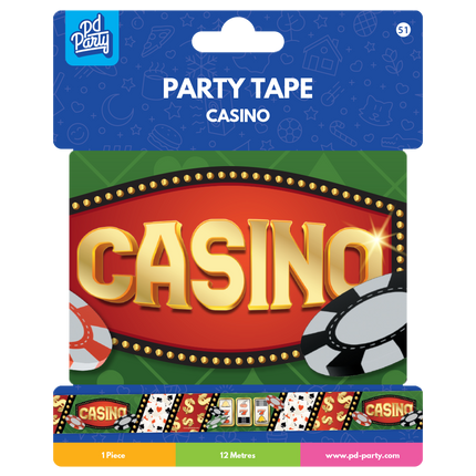 Cinta de fiesta Casino 1,2 m