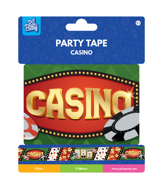 Cinta de fiesta Casino 1,2 m