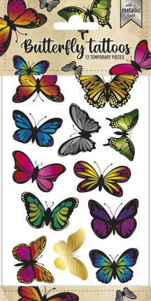 Tatuajes de Mariposas Metalizados