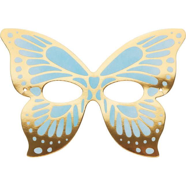 Máscaras de Mariposa de Colores 19cm 8uds.