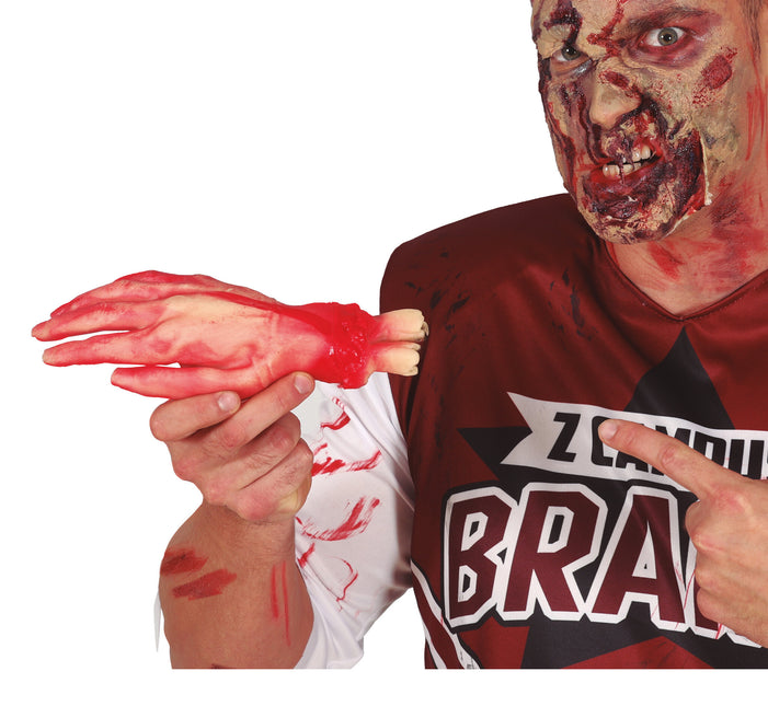 Mano de confeti para la mesa de Halloween