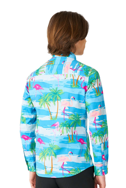 Camiseta Hawaii Flamingo Adolescente Niño Adolescente <tc>OppoSuits</tc>