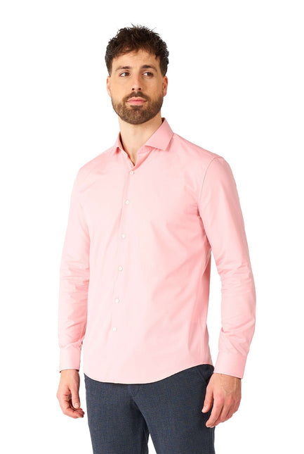 Camisa rosa claro para hombre <tc>OppoSuits</tc>