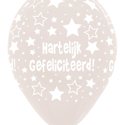 Globos Feliz Cumpleaños Transparente 30cm 25pcs