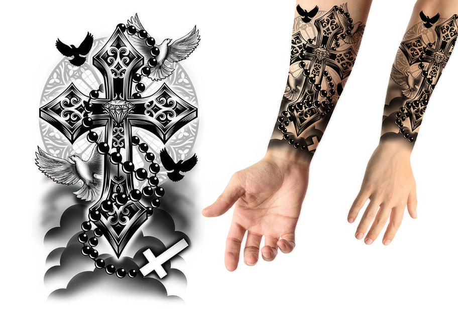 Tatuaje Falso Cruz 30cm