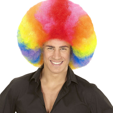 Peluca de Color Afro Extra Grande
