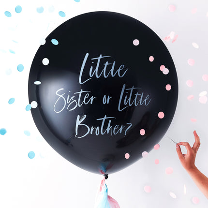 Globo de Revelación de Sexo Hermano o Hermana 60cm