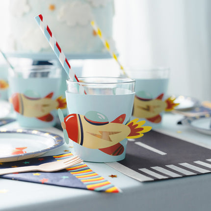 Fundas para tazas espaciales 23 cm 6 uds.