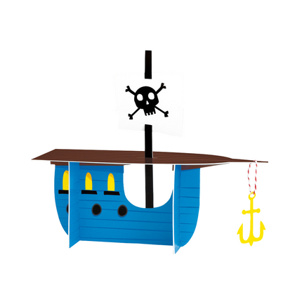 Decoración de mesa Barco pirata