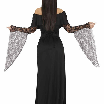 Disfraz gótico de Halloween para mujer Negro