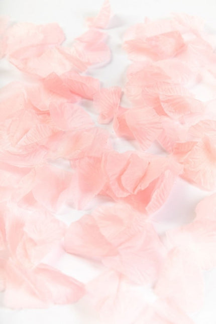 Pétalos de rosa rosa claro 144uds.