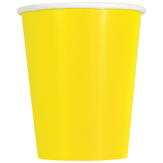 Vasos Amarillos 228ml 8ud