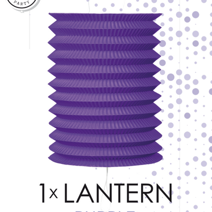 Lampión morado 16cm