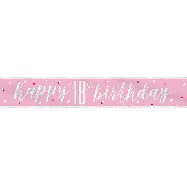 Banner 18 Años Rosa 2,74m