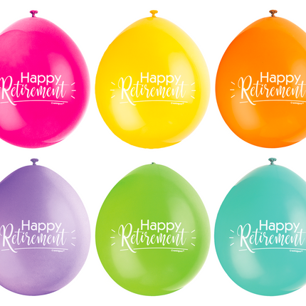 Globos Feliz Jubilación 28cm 10pcs
