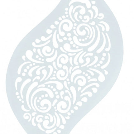 Patrón de plantilla de maquillaje blanco