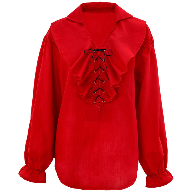 Blusa Roja Damas Piratas/Renacimiento