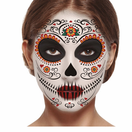Pegatinas Cara Día De Los Muertos 30x14 cm