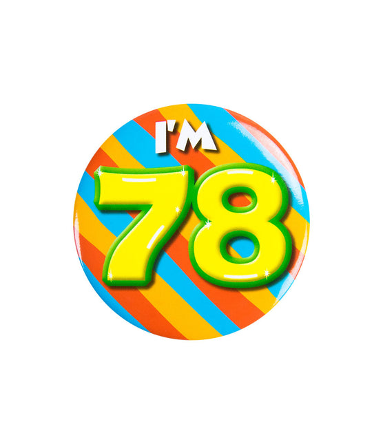 Tengo 78 años Botón 78 años 5,5cm