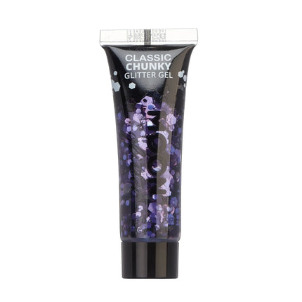 Purpurina Lunar Clásica Gel Purpurina Grueso Lavanda 12ml