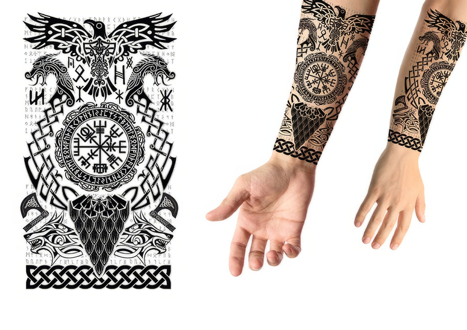Tatuaje Falso Vikingo 30cm