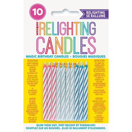 Velas de Cumpleaños No Inflables 6cm 10pcs