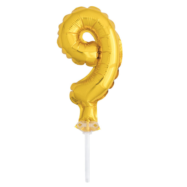 Adorno para tarta Globo de aluminio Figura 9 21cm