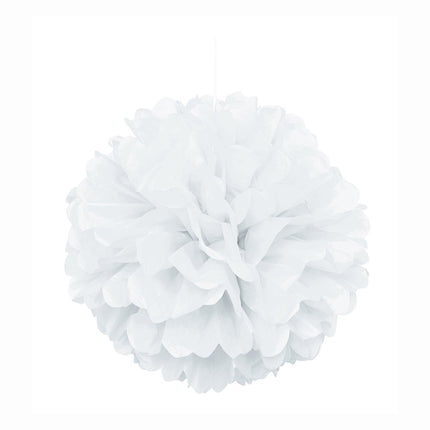 Pompón Blanco 40cm