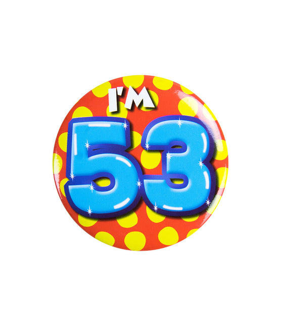Tengo 53 años Botón 53 años 5,5cm