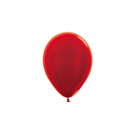 Globos Rojo Metalizado 12cm 50pcs