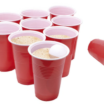 Juego Cerveza pong rojo 35 piezas