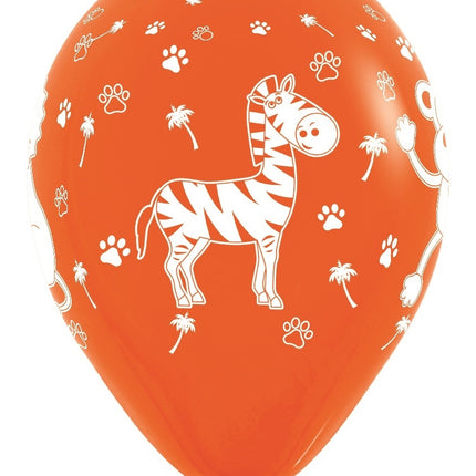 Globos Animales de la Selva Fashion Mix 30cm 25pcs
