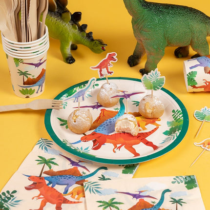 Dino Platos de Colores 23cm 8uds