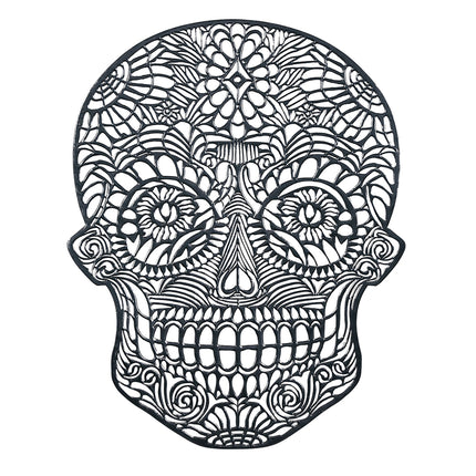 Mantel Individual Halloween Calavera 38cm