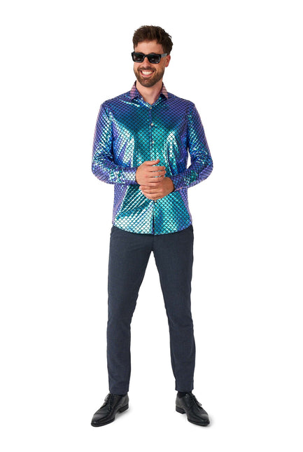 Camisa Disco Sirena Hombre <tc>OppoSuits</tc>