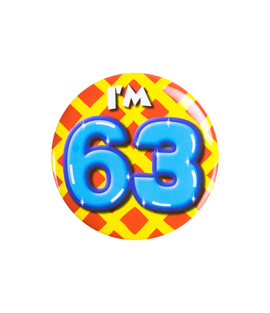 Tengo 63 años Botón 63 años 5,5cm