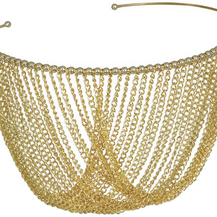 Collar Disco 70S Oro