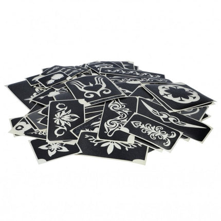 Festival de Plantillas de Tatuaje Negras 100pcs