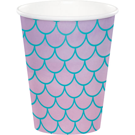 Vasos Sirena 256ml 8uds.