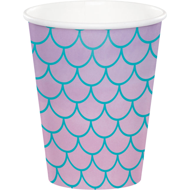 Vasos Sirena 256ml 8uds.