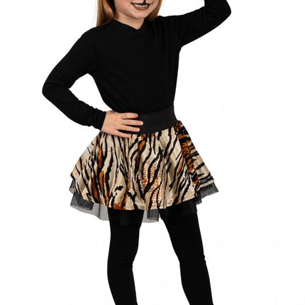 Falda circular Tigre