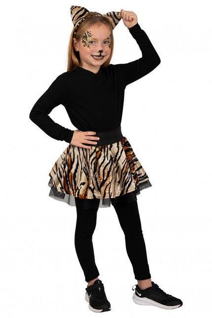 Falda circular Tigre