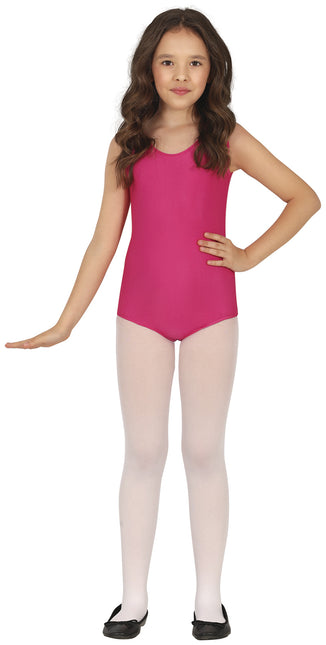 Conjunto de gimnasia Fucsia Niña Sin mangas