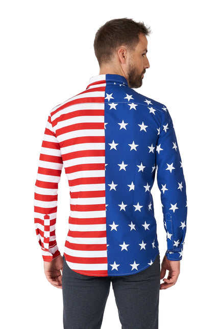 Camiseta USA Flag Hombre <tc>Suitmeister</tc>