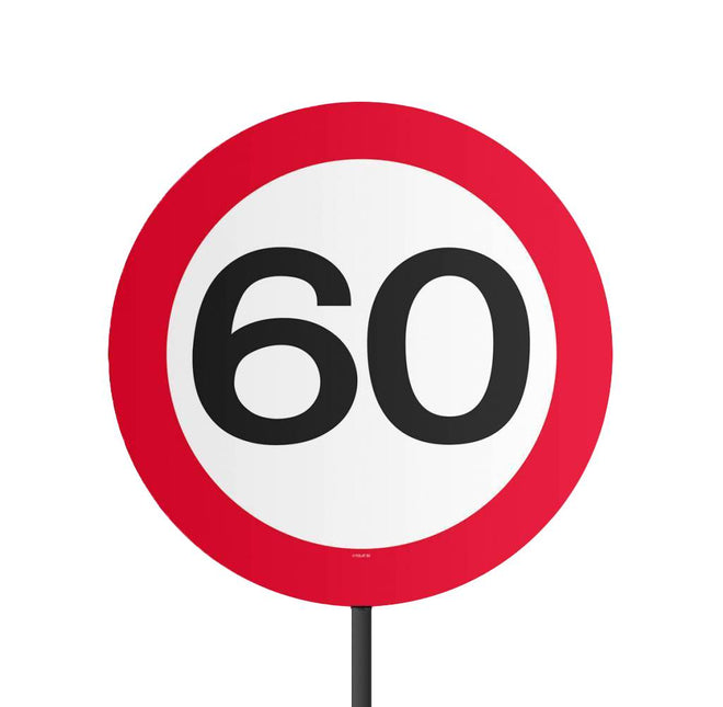 Señal de tráfico 60 años 52cm