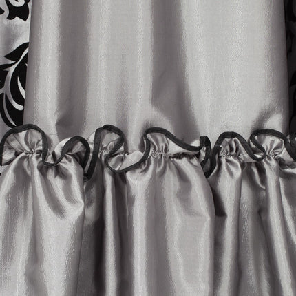 Vestido Marquesa Gris Negro Señoras