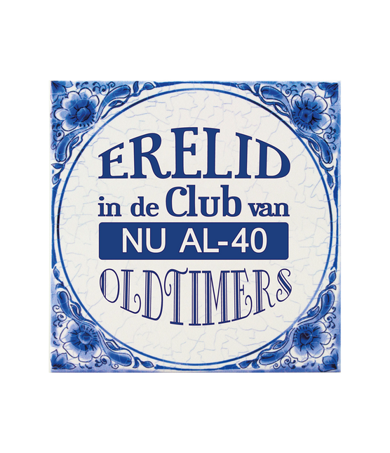 Azulejo Azul Delft 40 Años 14,5cm